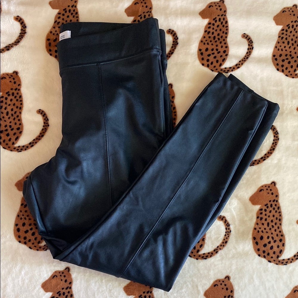Old Navy Black Faux Leather Leggings